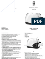 Mezzo Tevion MEST-838 Toaster Operating Instructions