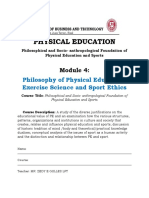 MODULE4 Philosophical and Socio - Anthropological Foundation of Physical Education and Sports