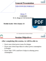 General Presentation: Unifeid Power Format