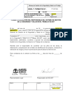 FT-SST-002 Formato Asignación Responsable Del SG-SST