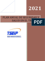 PL-SSMA-TSEIP-001 Plan Anual de Seguridad y Salud en El Trabajo 2021