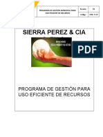 GSIG-P-03 Programa Manejo Eficiente de Los Recursos