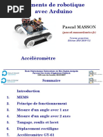 Elements de Robotique Avec Arduino - Accelerometre - Projection - MASSON