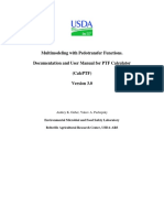 Multimodeling With Pedotransfer Functions. Documentation and User Manual For PTF Calculator (Calcptf)