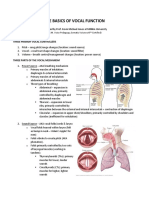 Basics of Vocal Function (2020 Update) - Kevin M. Jones