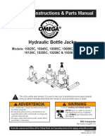 Operating Instructions & Parts Manual: Hydraulic Bottle Jacks