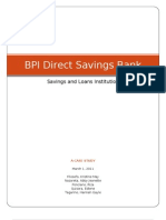 BPI Direct Savings Bank - A Case Study