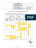 GUIDE 3 - 9° - PAST TENSE AND PREPOSITIONS OF TIME (3) Angela Ramirez