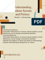 UCSP - Module 1 - Anthropology