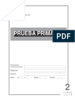 Prueba Primaria: Formación