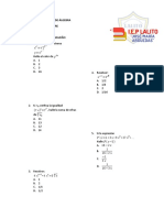 Examen Mensual de Algebra Iii Bimestre Pre San Marcos