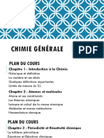 Cours - Chimie Générale