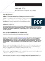 Food Consumption Score (FCS) : Indicator Phrasing