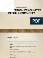 W2 - Consultation Psychiatry in The Community Lecture