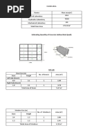 Estimating Quantity of Concrete Hollow Block (Wall)