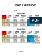 Horario de Clases 4º