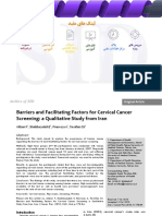 Barriers and Facilitating Factors For Cervical Cancer Screening A Qualitative Study From Iran