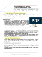 11 Biology Notes Ch13 Photosymthesis in Higher Plants