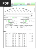 Truss Analysis Using Finite Element Method: Input Data & Design Summary