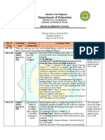 Department of Education: Weekly Home Learning Plan English Quarter 1 Sept 13-Oct 8, 2021