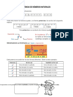 Potenciación de Números Naturales para Quinto de Primaria