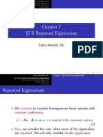 7.8 Repeated Eigenvalues: Satya Mandal, KU