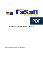 Proposta Ginastica Laboral