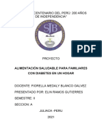 Alimentación Saludable para Familiares Con Diabetes en Un Hogar