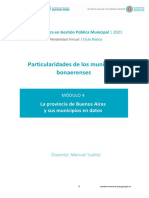 Módulo 4 - La Provincia de Buenos Aires y Sus Municisuárez