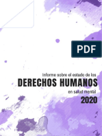 Informe Sobre El Estado de Los Derechos Humanos en Salud Mental 2020