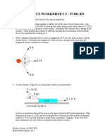 Dynamics Worksheet 2 - Forces