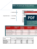 Fifth Avenue Industries - Ejercicio de Programación Lineal