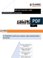 ICTNWK503 Install and Maintain Valid Authentication Processes