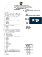 Prueba Bimestral de Estadística 6° 2020 Primer Periodo