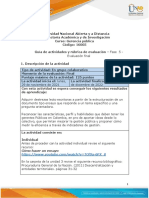 Guía de Actividades y Rúbrica de Evaluación - Fase 5 - Evaluación Final