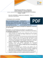 Guia de Actividades y Rubrica de Evaluación - Unidad 1 - Paso 2 - Identificar Problematica