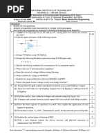 National Institute of Technology End Sem 2