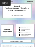 WEEK 1 Fundamentals and Principles of Ethical Communication