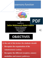 Somatosensory Function: Selim Mahmoud Abdel-Hakim