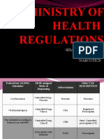 Ministry of Health Regulations: Semi Controlled Controlled Narcotics