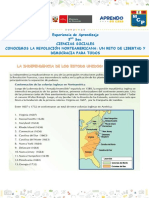 Ficha de Trabajo 3° Sec. - CC - Ss.