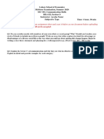 You Must Write Your Answers On An Assignment Sheet and Scan It Before As One Document Before Uploading On The LMS. Typed Assignments Will Not Be Accepted