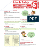 Adjetivos Determinativos Numerales y Relativos para Sexto Grado de Primaria