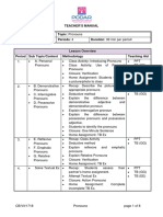 Teacher'S Manual Subject: English Topic: Pronouns Grade: VII Periods: 4 Duration: 30 Min Per Period