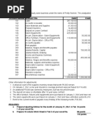 Account Number Account Title Debit Credit: Other Information For Adjustments