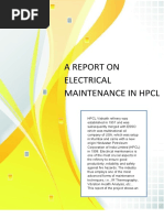 HPCL REPORT On Electrical Maintenance