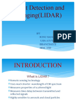 Light Detection and Ranging (LIDAR)