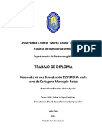 Trabajo de Diploma - 2014 - Propuesta de Una Subestación 110-34,5 KV en La Zona de Cartagena Municipio Rodas