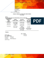 Ch140: Chemical Process Industries Case Study