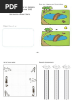 Manual de Apresto para Los Alumnos de Entran A 1 Básico en Iniciación A La Escritura - 1 - Rodea Cinco Diferencias en El Dibujo de Abajo.